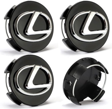 LEXUS 62MM НОВЫЙ КОЛПАЧОК 62 MM ЧЕРНЫЙ 4 ШТУКИ