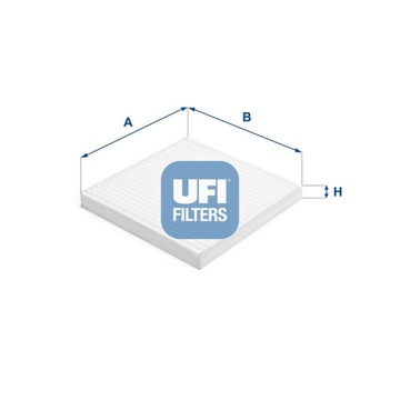 ФИЛЬТР, ВЕНТИЛЯЦИЯ СТОРОНЫ ПАССАЖИРА UFI 53.384.00