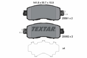 КОЛОДКИ ТОРМОЗНЫЕ NISSAN ПЕРЕД LEAF ELECTRIC 10- 2558101