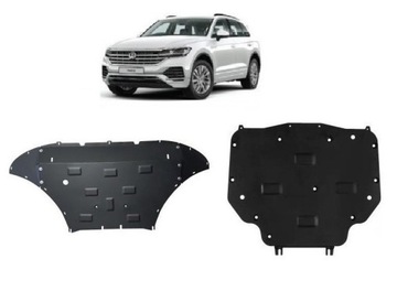 КОМПЛЕКТ СТАЛЬНЫХ ЗАЩИТ ДНИЩА VW TOUAREG III (2018-2024)