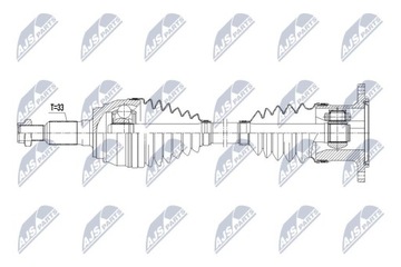 ПОЛУОСЬ ПРИВОДНАЯ CADILLAC ESCALADE 6.0,6.2 07-14, CH