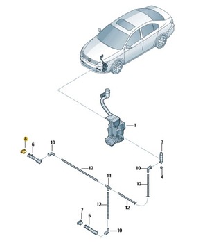 ЗАГЛУШКА ОМЫВАТЕЛЯ VW JETTA ПРАВОЕ