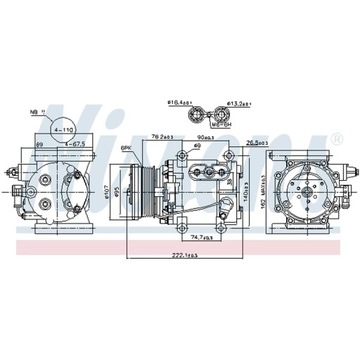 КОМПРЕССОР, КОНДИЦИОНЕР NISSENS 89241