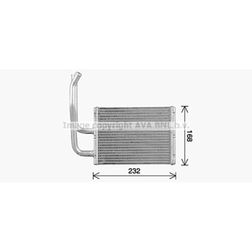 ОБМЕННИК ТЕПЛА, ОБОГРЕВАТЕЛЬ САЛОНА AVA QUALITY COOLING MZ6299