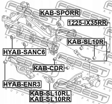 РЫЧАГ, ПОДВЕСКА ШЕСТЕРНИ FEBEST 1225-IX35RR