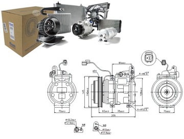 КОМПРЕССОР КОНДИЦИОНЕРА NISSENS 0K2A161450 B A