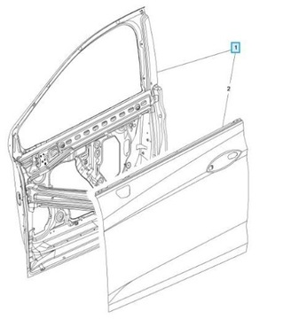 39160867 ДВЕРЬ ПЕРЕД ЛЕВЫЙ ОРИГИНАЛ OE OPEL ASTRA K