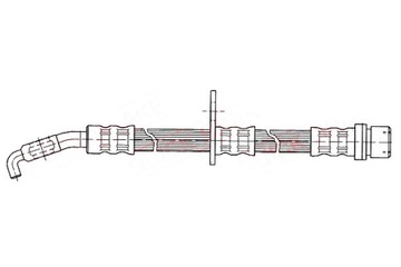 QUICK BRAKE ПАТРУБОК ТОРМОЗНОЙ ГИБКИЙ ПЕРЕД P TOYOTA RAV 4 I 2.0