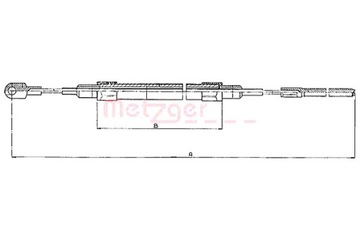 METZGER ТРОС ТОРМОЗНОЙ РУЧНОГО