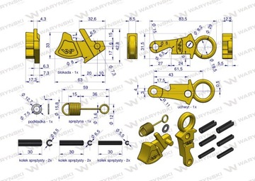 КОМПЛЕКТ РЕМОНТНЫЙ DO HAKÓW CAT-2S WARYŃSKI