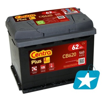 CENTRA PLUS CB620 62AH 540A P+