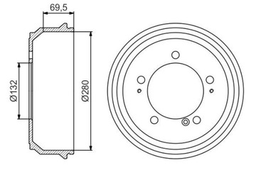 BOSCH 0 986 477 169 БАРАБАН ТОРМОЗНОЙ