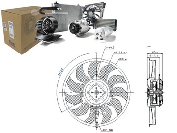 NISSENS WENTULATOR РАДІАТОРА AI7515 8EW351038371 5