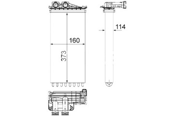 MAHLE ОБОГРЕВАТЕЛЬ DS DS 5 CITROEN DS5 PEUGEOT 3008 5008 5008 I