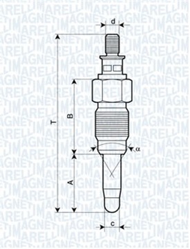 MAGNETI MARELLI 062900056304 ŻWIECA НАКАЛА