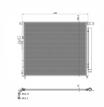 NRF 350425 КОНДЕНСАТОР, КОНДИЦИОНЕР