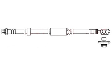 QUICK BRAKE ПАТРУБОК ТОРМОЗНОЙ ГИБКИЙ ПЕРЕД L/P SKODA SUPERB II VW