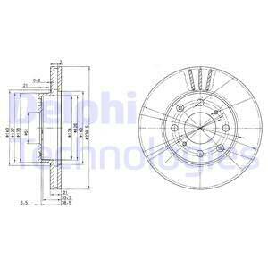 ДИСК ТОРМОЗНОЙ DELPHI BG2673