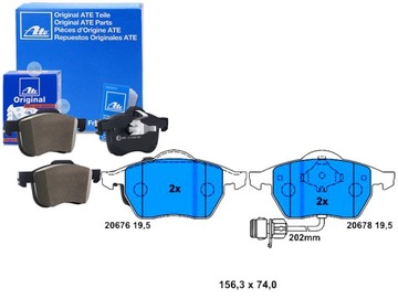 КОМПЛЕКТ КОЛОДОК ТОРМОЗНЫХ ATE F026000091 9864609