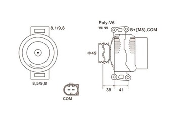 MAGNETI MARELLI ГЕНЕРАТОР BMW 1 E81 1 E82 1 E87 1 E88 3 E90 3 E91 3