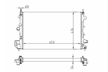 HART РАДИАТОР VECTRA C 1.9CDTI 02-