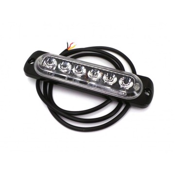 ФАРА ПРОТИВОТУМАННАЯ 6 LED (СВЕТОДИОД ) 12V-18V, КРАСНАЯ