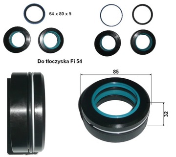 КОМПЛЕКТ USZCZELNIEŃ МЕХАНИЗМА ПОВОРОТА LINDE