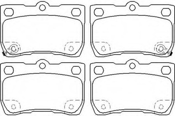 КОЛОДКИ ТОРМОЗНЫЕ LEXUS IS200D - GS450H 05- ЗАД