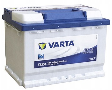 АККУМУЛЯТОР VARTA BLUE D24 12V 60AH 540A P+ RAD-OM