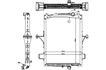 NISSENS РАДИАТОР ДВИГАТЕЛЯ ВОДЫ EURO 6 VOLVO FH II FH16 II FM FM II FM