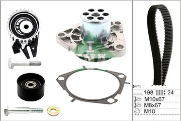 INA КОМПЛЕКТ РЕМНЯ ГРМ Z ПОМПОЙ ВОДЫ ALFA ROMEO 147 156 GT FIAT