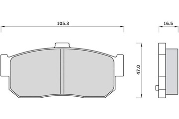 STARLINE КОЛОДКИ ТОРМОЗНЫЕ NISSAN 100NX PRIMERA ALMERA SUNNY КОМПЛЕКТ