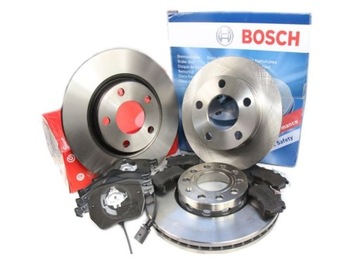 BOSCH 4X ДИСКИ ТОРМОЗНЫЕ КОЛОДКИ ПЕРЕД +ЗАД VW PASSAT B5 AUDI A6 FL RE