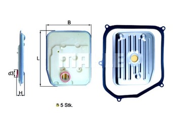 KNECHT ФИЛЬТР ГИДРАВЛИКИ КОРОБКИ ПЕРЕДАЧ MERCEDES V 638 2 AUDI 80 B4 A3