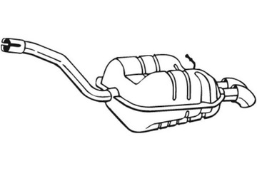 BOSAL ГЛУШИТЕЛЬ СИСТЕМЫ ВЫХЛОПНОЙ ЗАД SKODA OCTAVIA II VW GOLF V JETTA