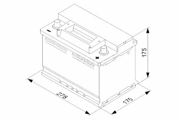 BOSCH АККУМУЛЯТОР BOSCH 12V 70AH 640A S3 P + 1 278X175X175 B13