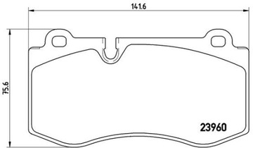 КОЛОДКИ HAM. ПЕРЕДНЯЯ MERCEDES W221 S-KLASA 05-