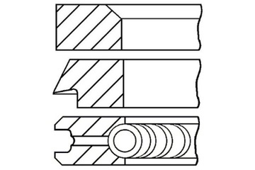 GOETZE 80 STD 1.5-2-3.5 КОМПЛЕКТ КОЛЬЦА ПОРШНЯ BMW 3 E21 3 E30 5 E12