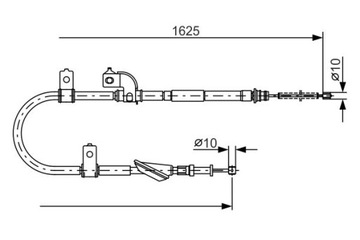 BOSCH 1 987 482 081 ТРОС, ТОРМОЗ СТОЯНОЧНИЙ