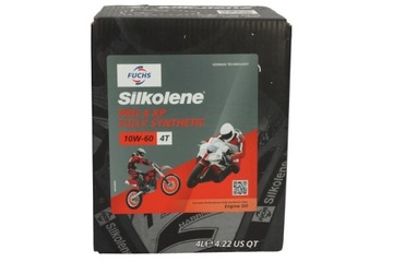 МАСЛО МОТОРНОЕ 4T 10W60 SILKOLENE PRO 4 4L 4T ESTROWY; УПАКОВКА BIODEGRAD