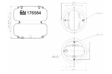 FEBI BILSTEIN ПЫЛЬНИК ПОДВЕСКИ ПНЕВМАТИЧЕСКОЙ SCANIA L/P G R S P G R