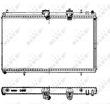 NRF РАДИАТОР CITROEN C5/407/C6/C8 2,2HDI 04-