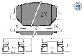 0252213819/PD КОЛОДКИ HAM. OPEL P. INSIGNIA 1,5-2,0 17-