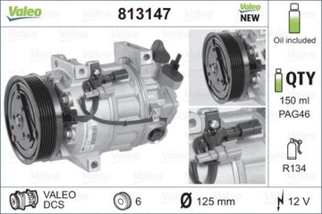 КОМПРЕССОР КОНДИЦИОНЕРА RENAULT LAGUNA 07- VAL813147