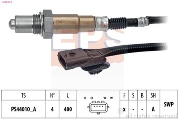 1-998-312 ЗОНД ЛЯМБДА RENAULT CLIO III 2.0 RS 09-