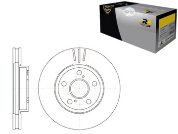 ДИСКИ ТОРМОЗНЫЕ ТОРМОЗНЫЕ 2 ШТУКИ 255X25 V 5-OTW TOYOTA CARINA