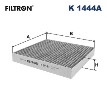 ФИЛЬТР, ВЕНТИЛЯЦИЯ СТОРОНЫ ПАССАЖИРА ФИЛЬТРON K 1444A