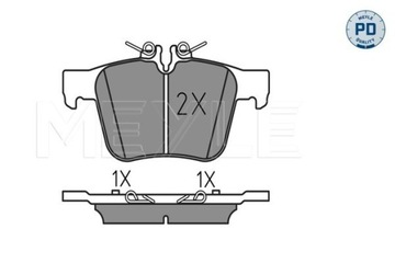 КОЛОДКИ HAM. DB T. W205 1,6-4,0 14- 0252535416/PD MEYLE