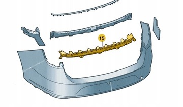 ОРИГИНАЛ SEAT LEON 5F9807511 УСИЛИТЕЛЬ БАМПЕРА