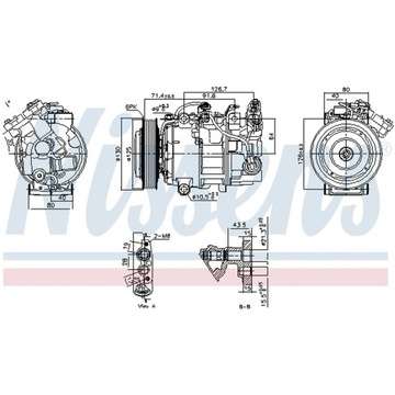 КОМПРЕССОР, КОНДИЦИОНЕР NISSENS 890763